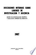 Discusiones internas sobre labores de investigación y docencia