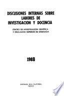 Discusiones internas sobre labores de investigación y docencia