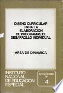 Diseño curricular para la elaboración de programas de desarrollo individual
