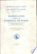 Disertación sobre las corridas de toros