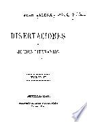 Disertaciones y juicios literarios