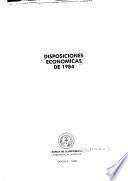 Disposiciones económicas