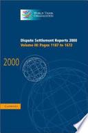 Dispute Settlement Reports 2000: Volume 3, Pages 1187-1672