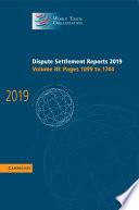 Dispute Settlement Reports 2019: Volume 3, Pages 1099 to 1744