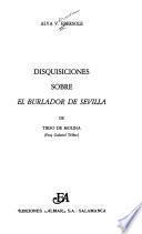 Disquisiciones sobre El burlador de Sevilla de Tirso de Molina (Fray Gabriel Téllez)
