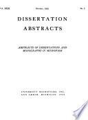Dissertation Abstracts