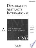 Dissertation Abstracts International