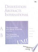 Dissertation Abstracts International