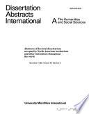 Dissertation Abstracts International