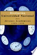 Distinción Universidad Nacional para Jóvenes Académicos 1989-1998