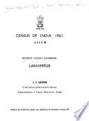 District Census Handbook, Assam: Lakhimpur