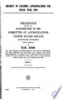District of Columbia Appropriations
