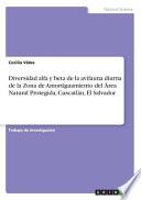 Diversidad alfa y beta de la avifauna diurna de la Zona de Amortiguamiento del Área Natural Protegida, Cuscatlán, El Salvador
