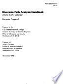 Diversion Path Analysis Handbook: Computer program 1
