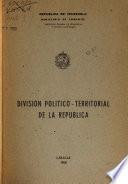 División político-territorial de la República