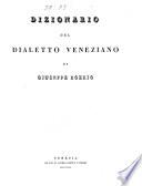 Dizionario del dialetto veneziano