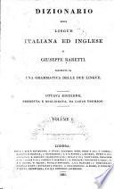 Dizionario delle lingue italiana ed inglese: Italiano ed inglese