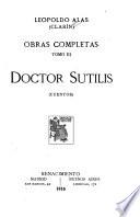 Doctor Sutilis (cuentos)