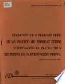 documentary u acuerdo final de la reunion detrabajo sobre composicion de alimentos y sistemas de alimentacion animal