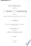 Documente privitoare la istoria românilor, culese de Eudoxiu de Hurmuzaki