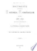 Documente privitóre la istoria românilor