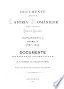 Documente privitóre la istoria românilor