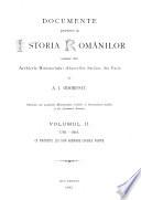 Documente privitóre la istoria românilor