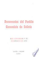 Documentos del Partido Comunista de Bolivia