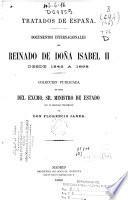 Documentos internacionales del Reinado de Doña Isabel II desde 1842 a 1868