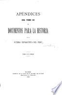 Documentos para la historia de la guerra separatista del Perú, publicados por el conde de Torata