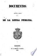 Documentos relativos al arreglo de la deuda publica