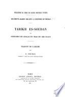 Documents arabes relatifs à l'histoire du Soudan