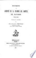 Documents des archives de la chambre des comptes de Navarre