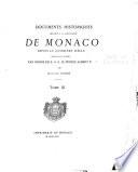 Documents historiques relatifs à la principauté de Monanco depuis le quinzième siècle: 1540-1641