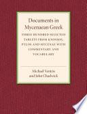 Documents in Mycenaean Greek