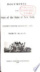 Documents of the Senate of the State of New York