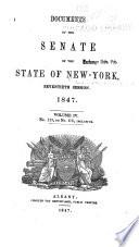 Documents of the Senate of the State of New York
