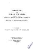 Documents on Italian War Crimes