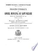 Documents pour servir à l'histoire de St. Nazaire: Mairie Dubochet (février 1791 à juillet 1792) 1892
