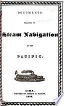 Documents relating to steam navigation in the Pacific