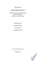Doktor Faustus: Kommentar