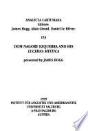 Dom Nagore Ezquerra and his 'Lucerna mystica'