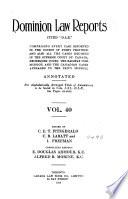 Dominion Law Reports