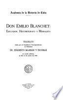 Don Emilio Blanchet: educador, historiógrafo y moralista