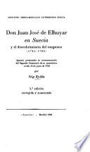 Don Juan José de Elhuyar en Suecia, y el descubrimiento del tungsteno, 1781-1782