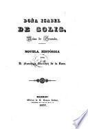Dona Isabel de Solis, Reina de Granada. Novela historica