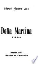 Doña Martina, elegía