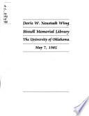 Doris W. Neustadt Wing, Bizzell Memorial Library, the University of Oklahoma, May 7, 1982
