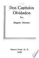 Dos capítulos olvidados