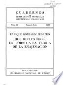 Dos reflexiones en torno a la teoría de la enajenación